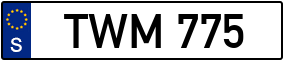 Truck License Plate